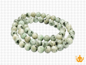 6mm Kiwi Agate Round Beads 15.5" natural [6a19]