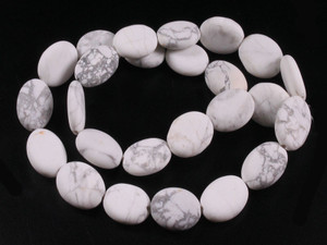 13x18mm Matte Gray Agate Oval Beads 15.5" natural [w339m]