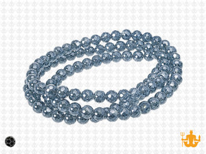 4x3mm Midnight Blue Glass Faceted Rondelle about 15.5" [uc1a22]
