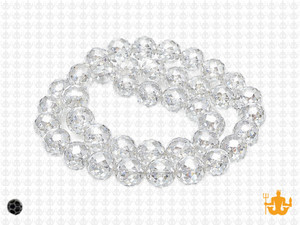 4x6mm Glass Faceted Rice Beads 15.5" [uc11a1]