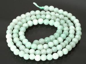 6mm Amazonite Round Beads 15.5" natural [6r34]