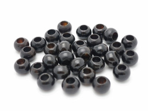 6x8mm Buffalo Horn Pony Beads, 4mm hole 25pcs A grade [6z3bi]
