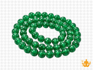 6mm Green Agate Round Beads 15.5" dyed [6f13]