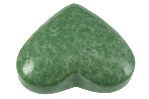 3.3" China Jade Puff Heart Collectible (Measure 82x68x36mm) [yc21]