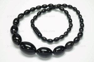 6X9mm-16X25mm Buffalo Horn Beads oval Necklace 18" [z1884]