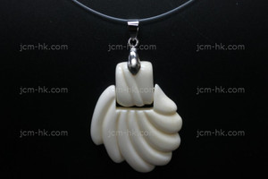 32X40mm Buffalo Bone Dangling Designer Bead Pendant [z1431]