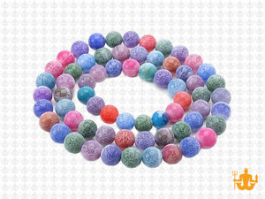 6mm Mix Spider Agate Round Beads 15.5" dyed [6f31x]
