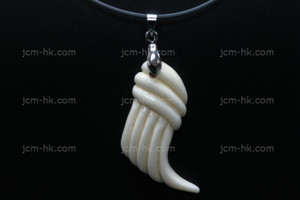 16X36mm Buffalo Bone Carved Designer Bead Pendant [z1460]