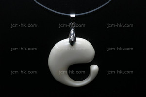 30mm Buffalo Bone Designer Bead Pendant [z1327]