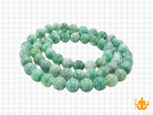 6mm Green Spider Agate Round Beads 15.5" dyed [6f31g]