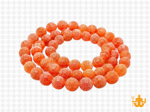 6mm Orange Spider Agate Round Beads 15.5" dyed [6f31h]
