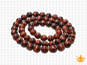 6mm Red Tiger Eye Round Beads 15.5" heated [6g3r]