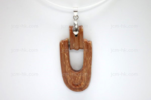 22X45mm Wood Dangling Designer Bead Pendant [z1502]