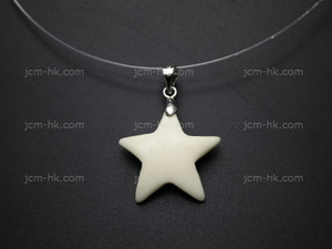 22mm Buffalo Bone Star Designer Bead Pendant [z8141]