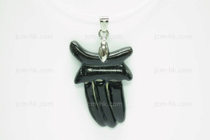 25X35mm Buffalo Horn Carved Designer Bead Pendant [z1555]