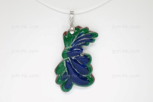 32X52mm Lucite Carved Designer Bead Pendant [z1139]