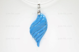 26X58mm Lucite Carved Designer Bead Pendant [z1179]