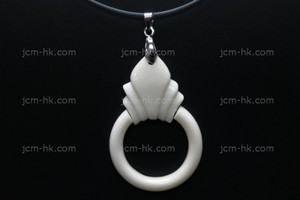 32X46mm Buffalo Bone Dangling Designer Bead Pendant [z1291]