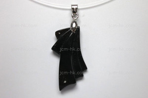 18X35mm Buffalo Horn Carved Designer Bead Pendant [z1538]