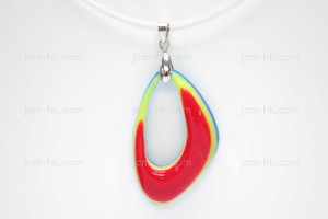25X42mm Lucite Carved Designer Bead Pendant [z1540]