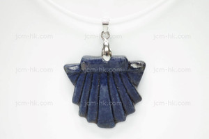 35x30mm Buffalo Bone Carved Designer Bead Pendant, Natural Dyed [z1004]