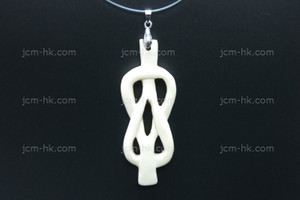 25x70mm Buffalo Bone Designer Bead Pendant [z8537]
