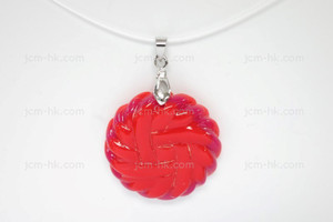 32x32mm Lucite Carved Designer Bead Pendant [z1077]