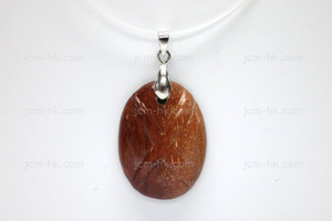 25X32mm Wood Carved Designer Bead Pendant [z1508]