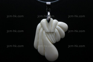 35X45mm Buffalo Bone Carved Designer Bead Pendant [z1494]