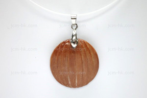 28X28mm Wood Carved Designer Bead Pendant [z1512]