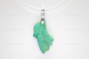 20x40mm Buffalo Bone Carved Designer Bead Pendant, Natural Dyed [z1019]