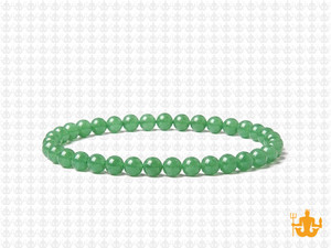 4mm Green Aventurine Elastic Bracelet 7.5" natural [b1b15]