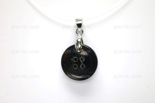 20X20mm Buffalo Horn Button Designer Bead Pendant [z1664]