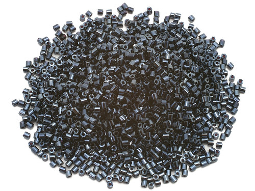 Bugle Bead 1.5x2.5mm 1000pcs, Hematite Metallicgrey [g3c]