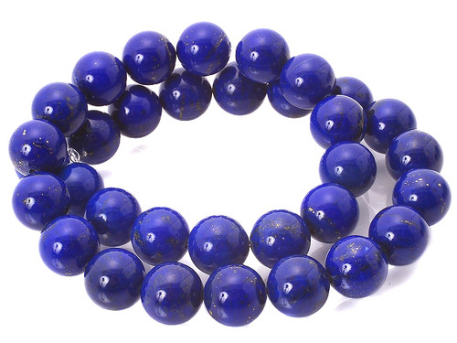 8mm Lapis Lazuli Round Beads 15.5" dyed [8m3]