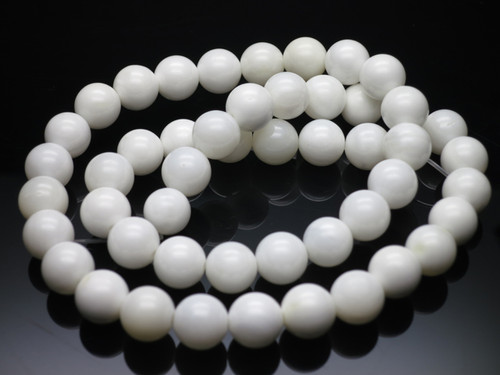 8mm Mother Of Pearl Round Beads 15.5" natural [8d53]