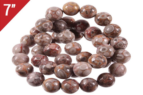 4mm Fossil Agate Round Loose Beads About 7" natural [i4r68]