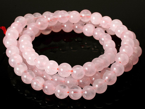 6mm Rose Quartz Round Loose Beads About 7" dyed [i6b1]