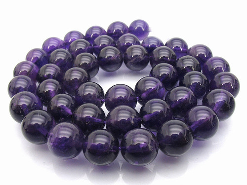 8mm Amethyst Round Beads 15.5" dyed [8d11]