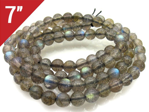 6mm Labradorite Round Loose Beads About 7" natural [i6r40]