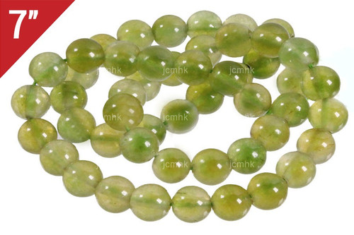 8mm New Jade Round Loose Beads About 7" natural [i8b5g]