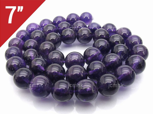 8mm Amethyst Round Loose Beads About 7" dyed [i8d11]