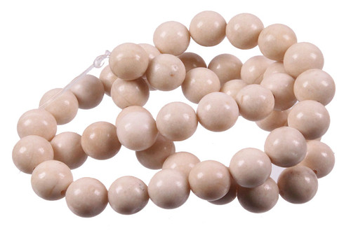8mm River Fossil Round Beads 15.5" natural [8c34]