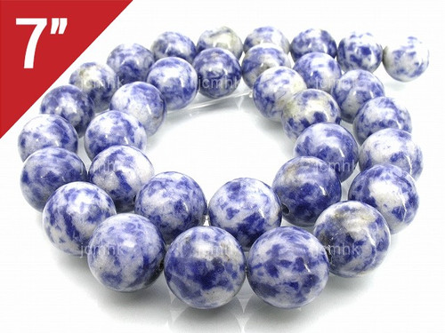 12mm Denim Lapis Round Loose Beads About 7" natural [i12b27]