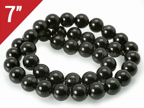 12mm Onyx Obsidian Round Loose Beads About 7" [i12b65]