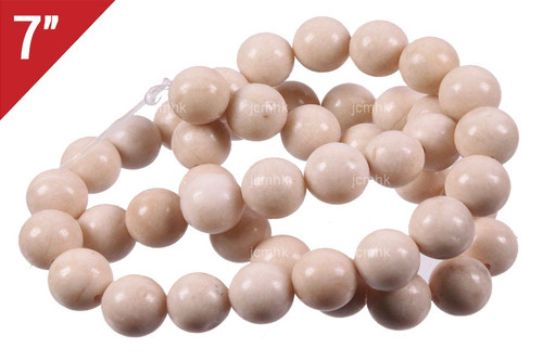 12mm River Fossil Round Loose Beads About 7" natural [i12c34]