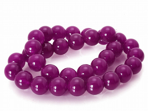 8mm Purple Jade Round Beads 15.5" dyed [8b72]
