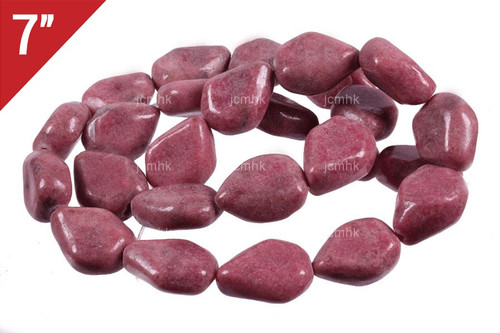 12x15x6mm Rhodonite Pear Loose Beads 7" [iw408]