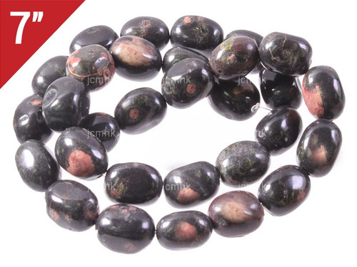 10x14mm China Kambaba Jasper Pebbles Loose Beads 7" [iwa261]