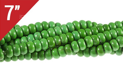 14mm Green Turquoise Rondelle Loose Beads 7" [it3g14a]